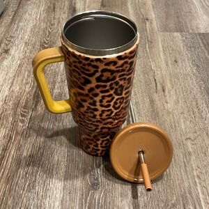 NEW MEOKY 40oz Tumbler ~ Leopard/Jaguar Print